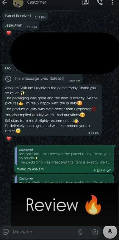 Customer review